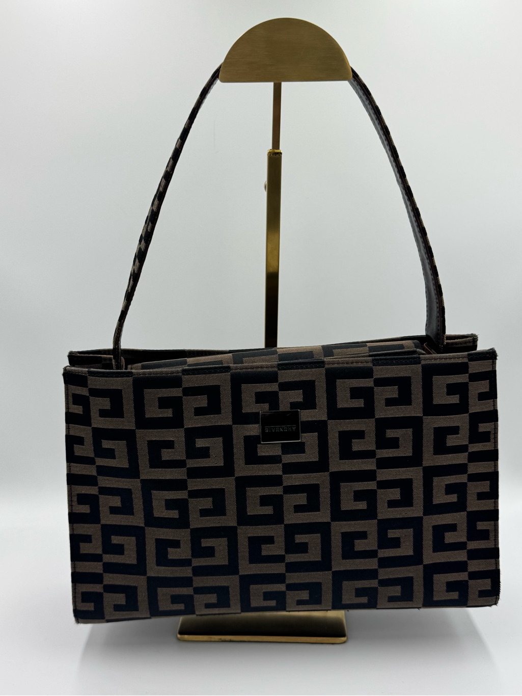Givenchy Vintage Maroquienerie 4g Monogram Jacquard Tote Shoulder Bag